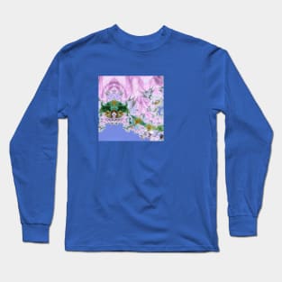 Lilac Dreams Fractal Abstract Long Sleeve T-Shirt